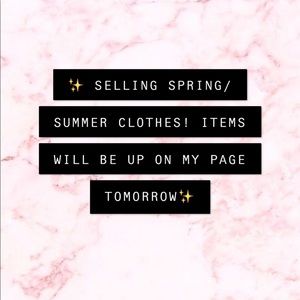 SPRING & SUMMER CLOTHES COMING SOON💖